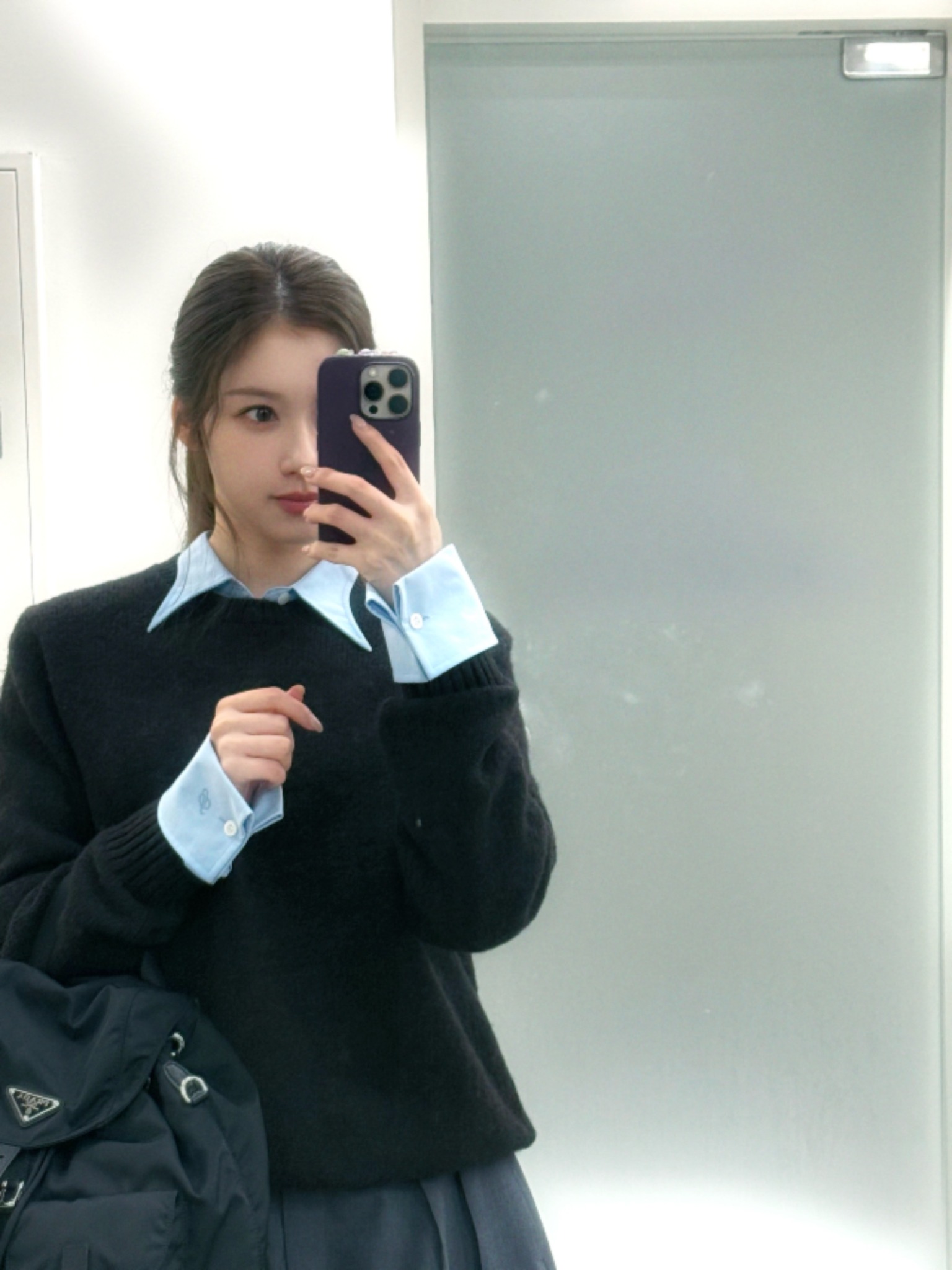 260922 SANA SELCA FOR PRADA via godmitzu