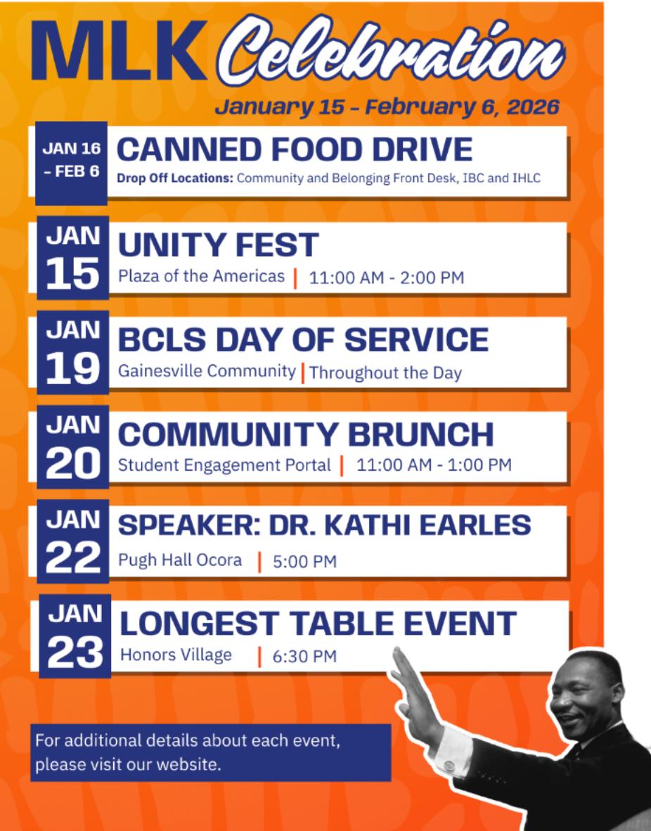 UF - Join the 2026 MLK Celebration—a month of unity, reflection ...