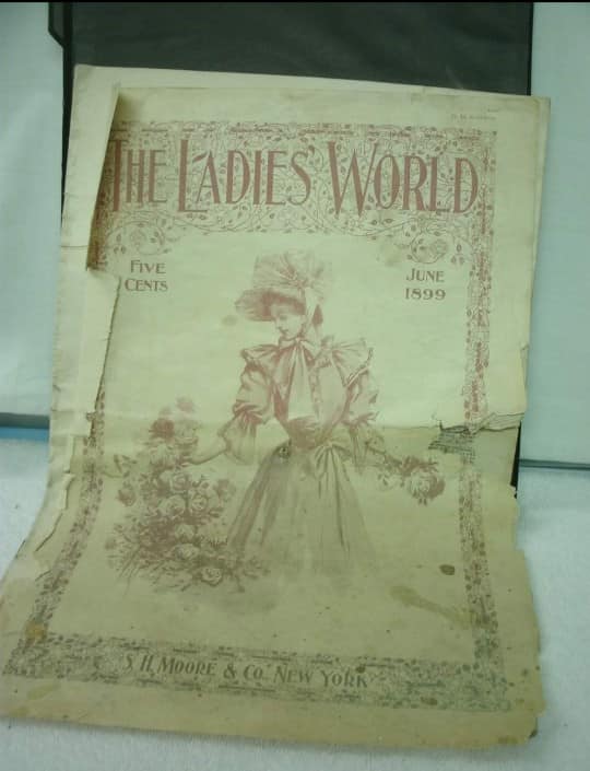 Vintage fashion magazine from the early 1900s