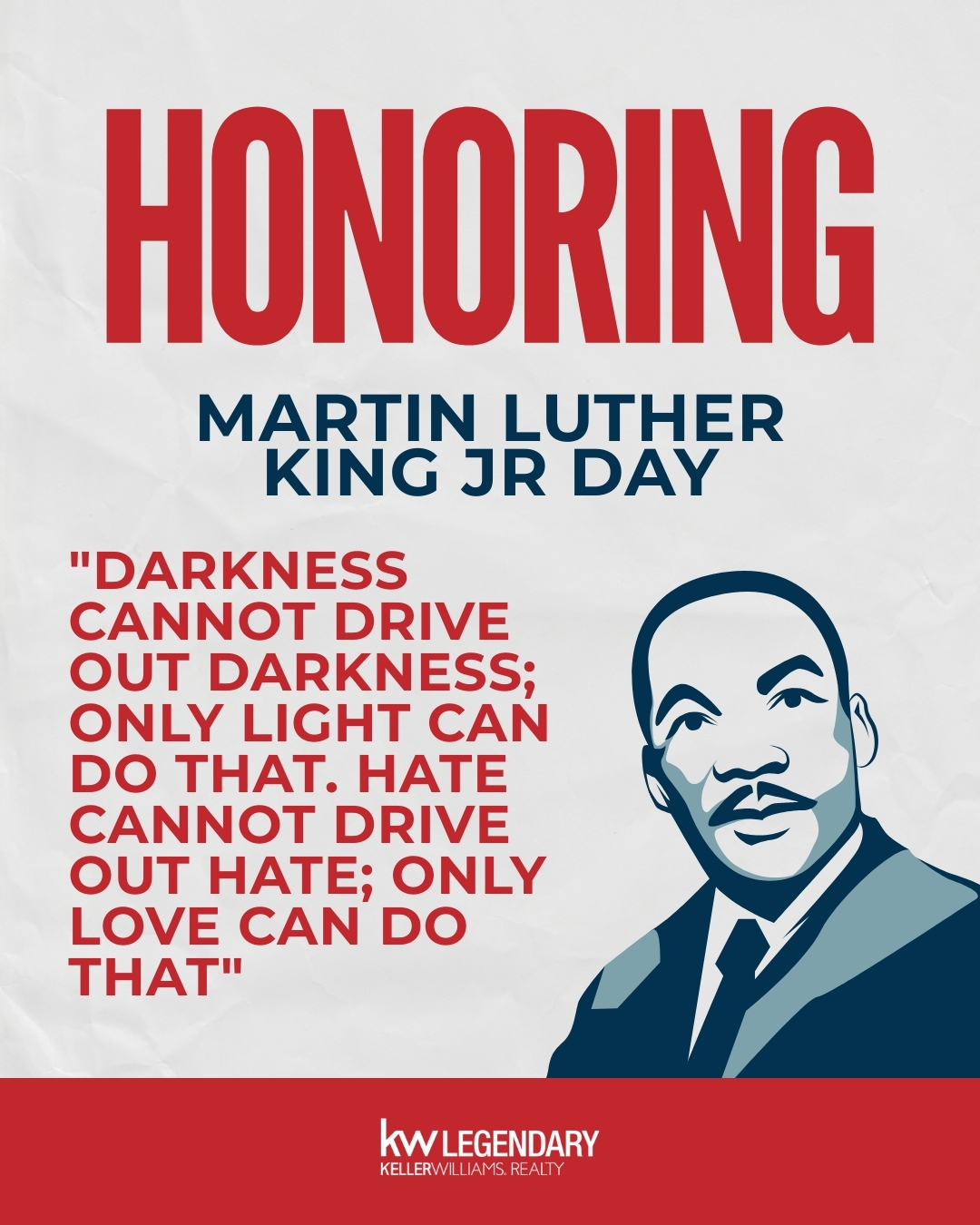 Keller - Today, we pause to honor the life and legacy of Dr. Martin ...