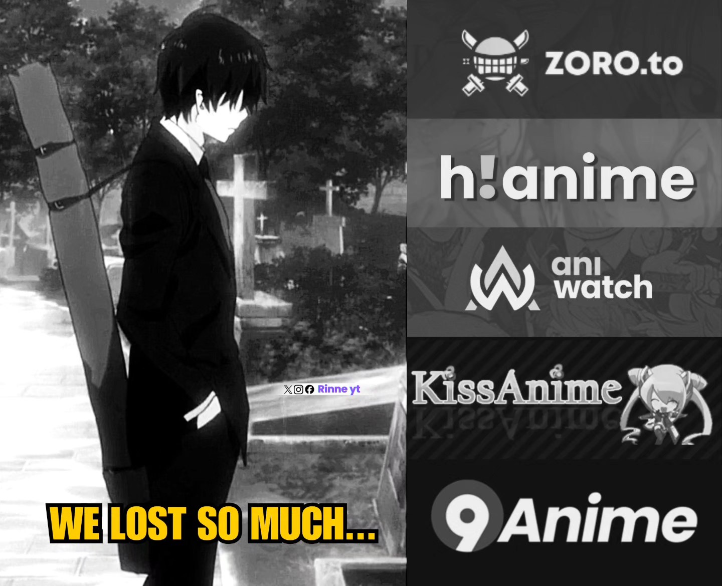 📌H!anime has officially gone dark, and the farewell message left