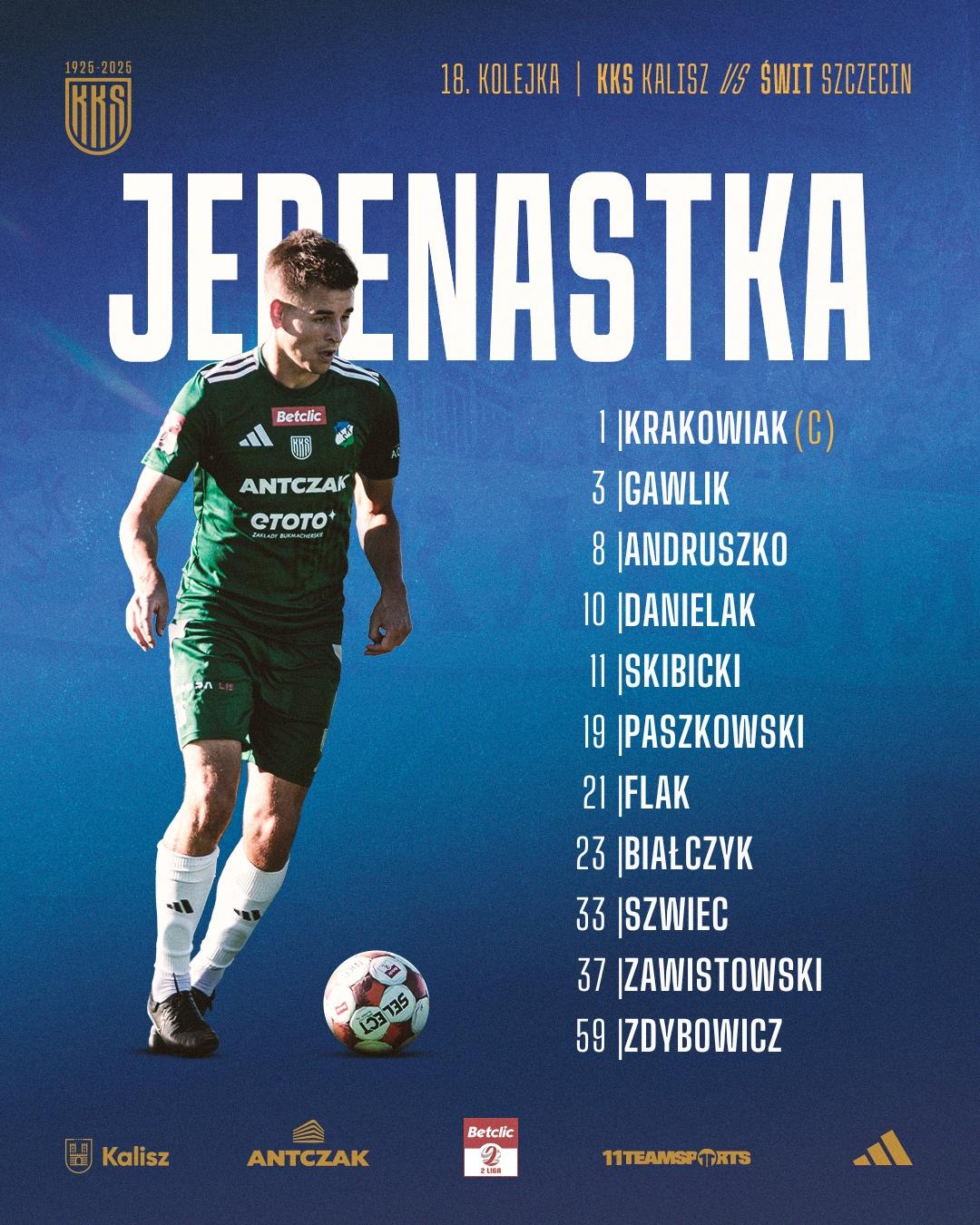 KKS - #KOLEJKA18 Pierwszy mecz rundy rewanżowej, a przy tym ostatni ...