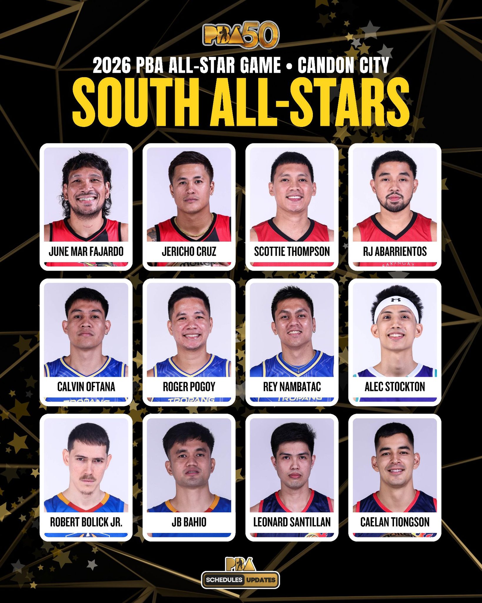 PBA - 2026 PBA All-Star Game - Candon City, Ilocos Sur SOUTH ALL-STARS ...