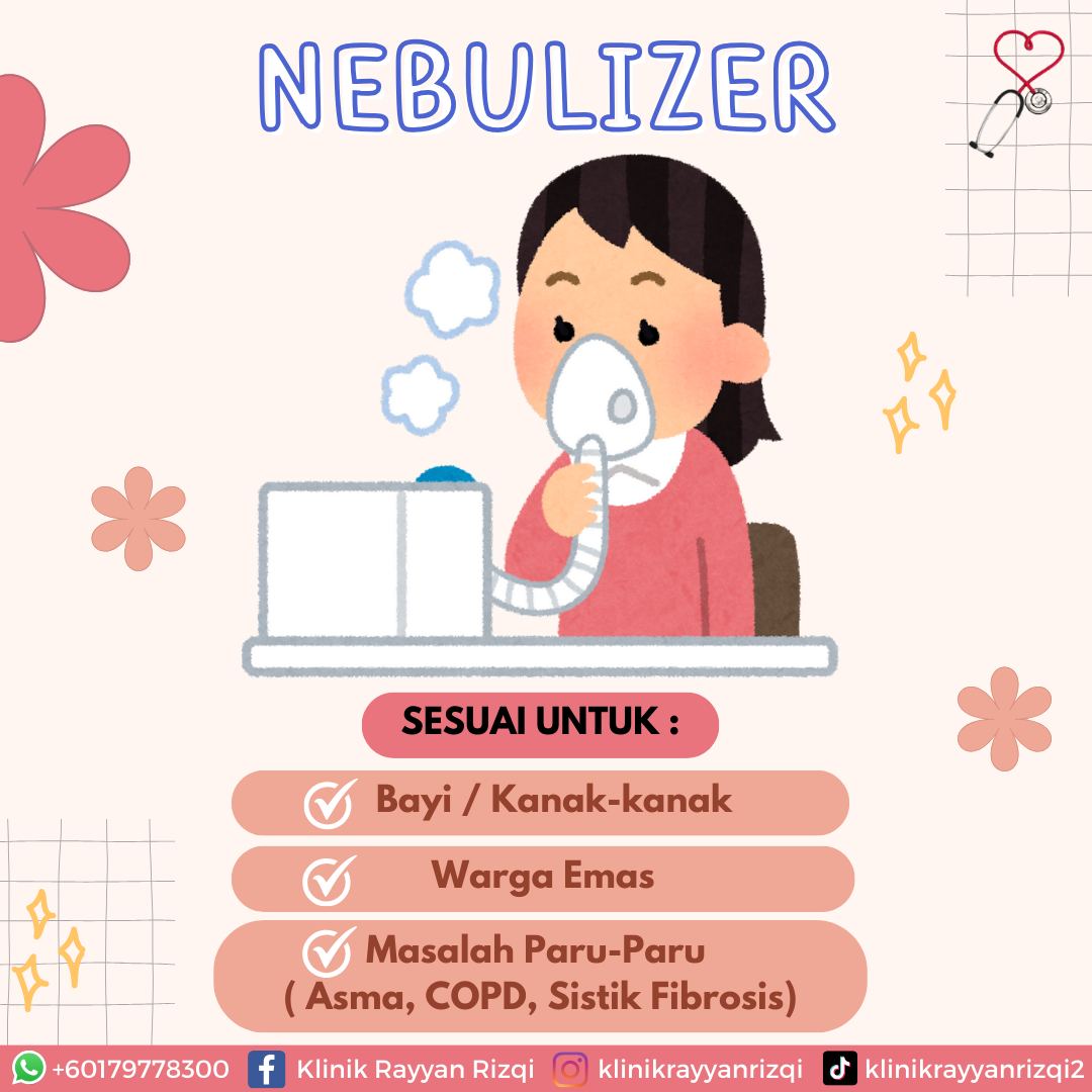 Klinik - Nebulizer ialah mesin yang dapat menukarkan ubat dalam bentuk ...
