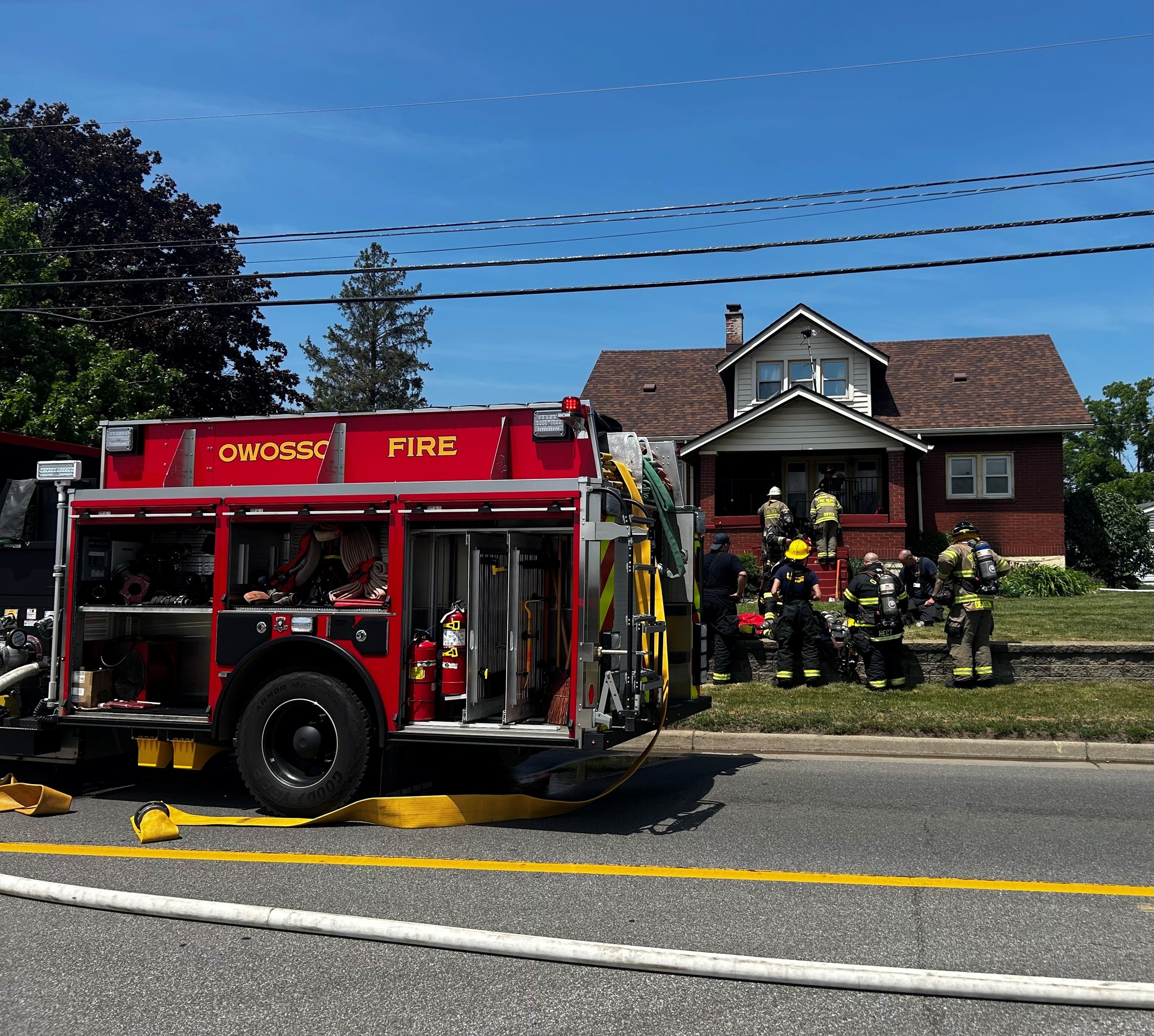 On June 8, 2026, the Owosso Fire Department responded to a mutual