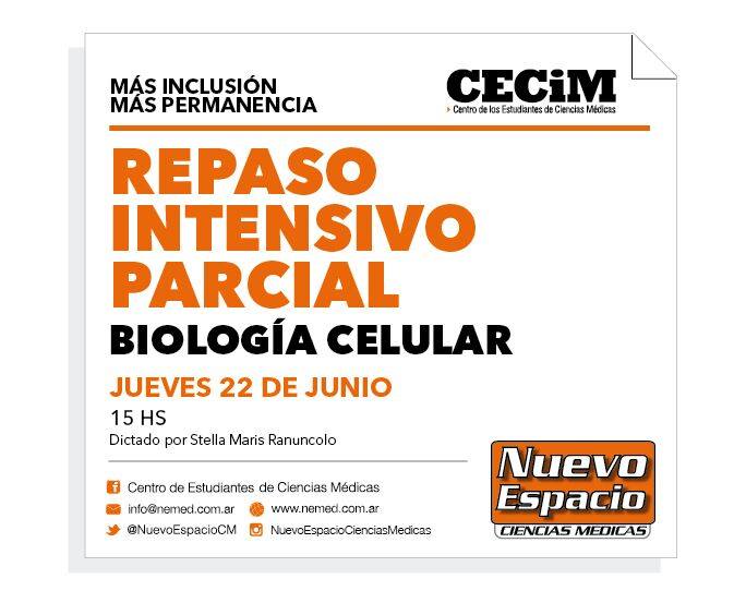 REPASO INTENSIVO PARCIAL... - Nuevo Espacio Ciencias Medicas | Facebook