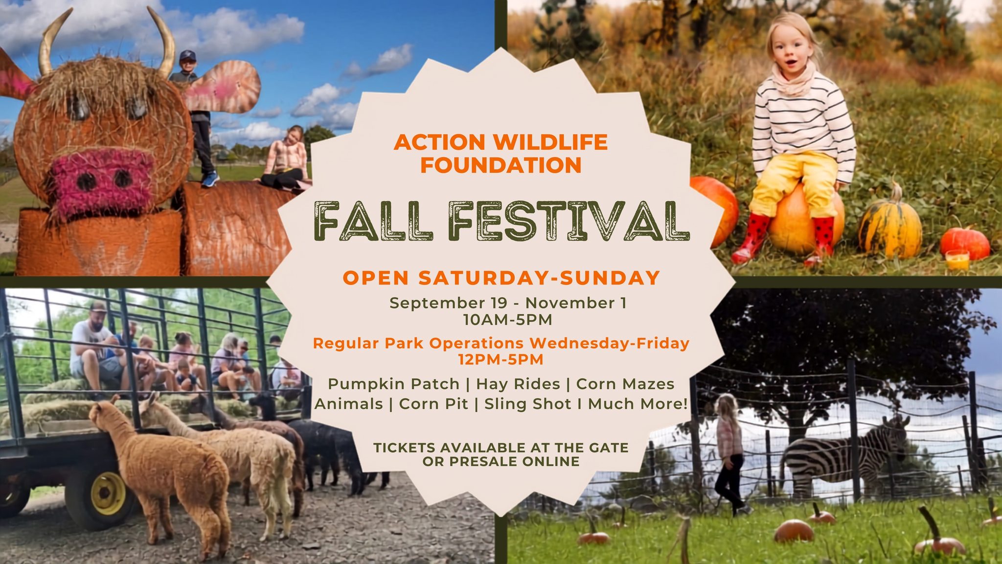 Fall Festival at Action Wildlife!