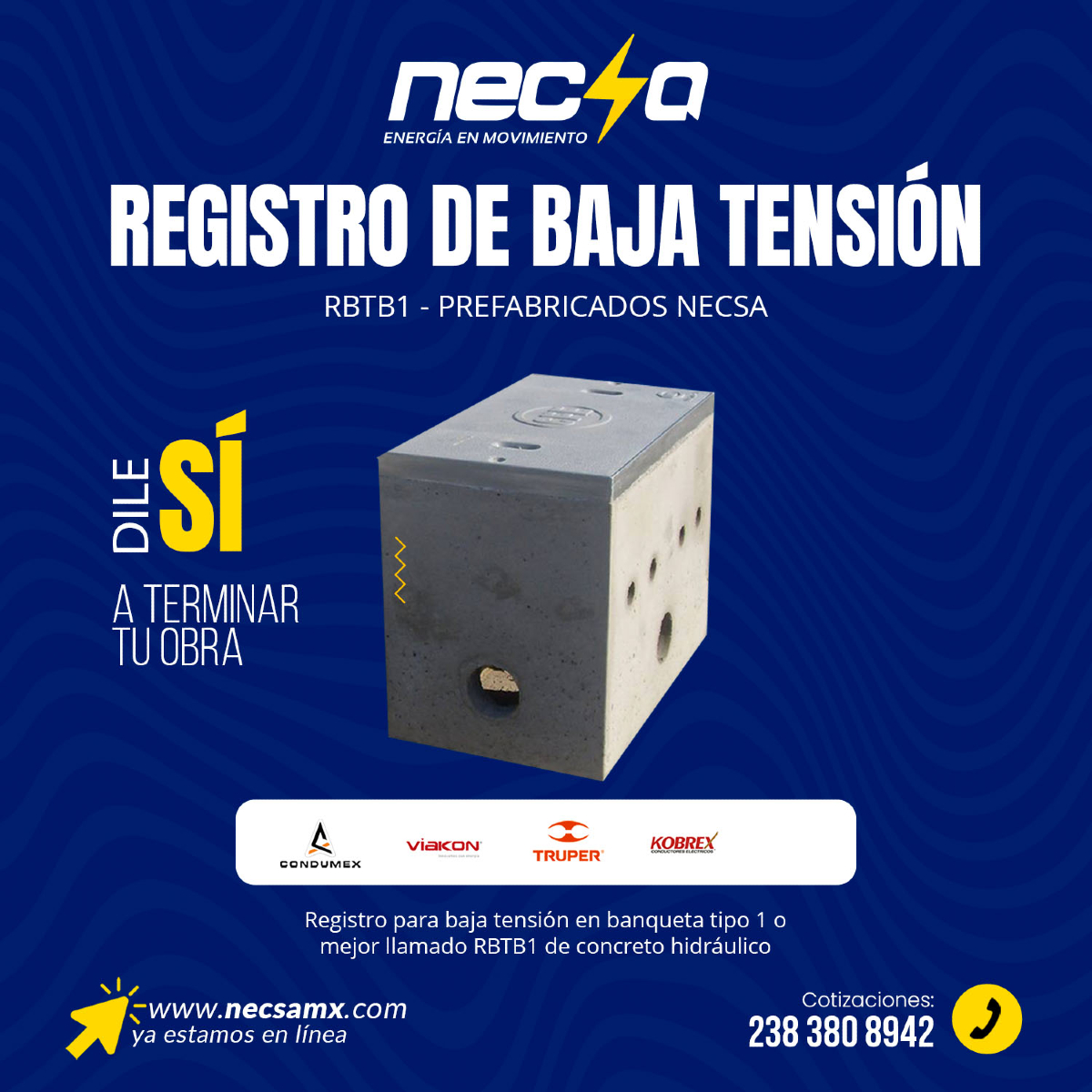 NECSA - Registro de baja tensión para banqueta tipo 1 RBTB1 ...