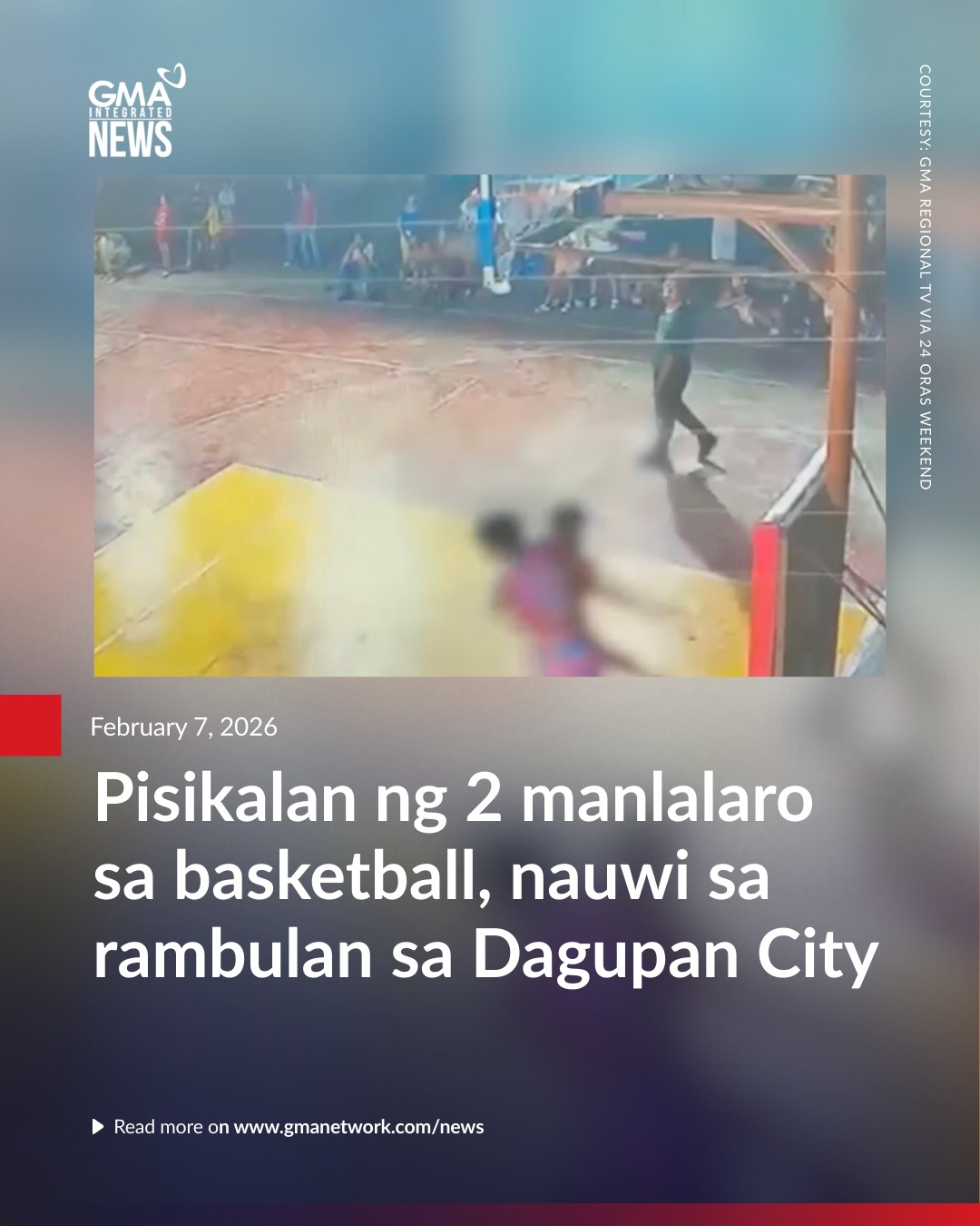 GMA - Nauwi sa rambulan ang isang basketball game dahil sa pisikalan ng ...