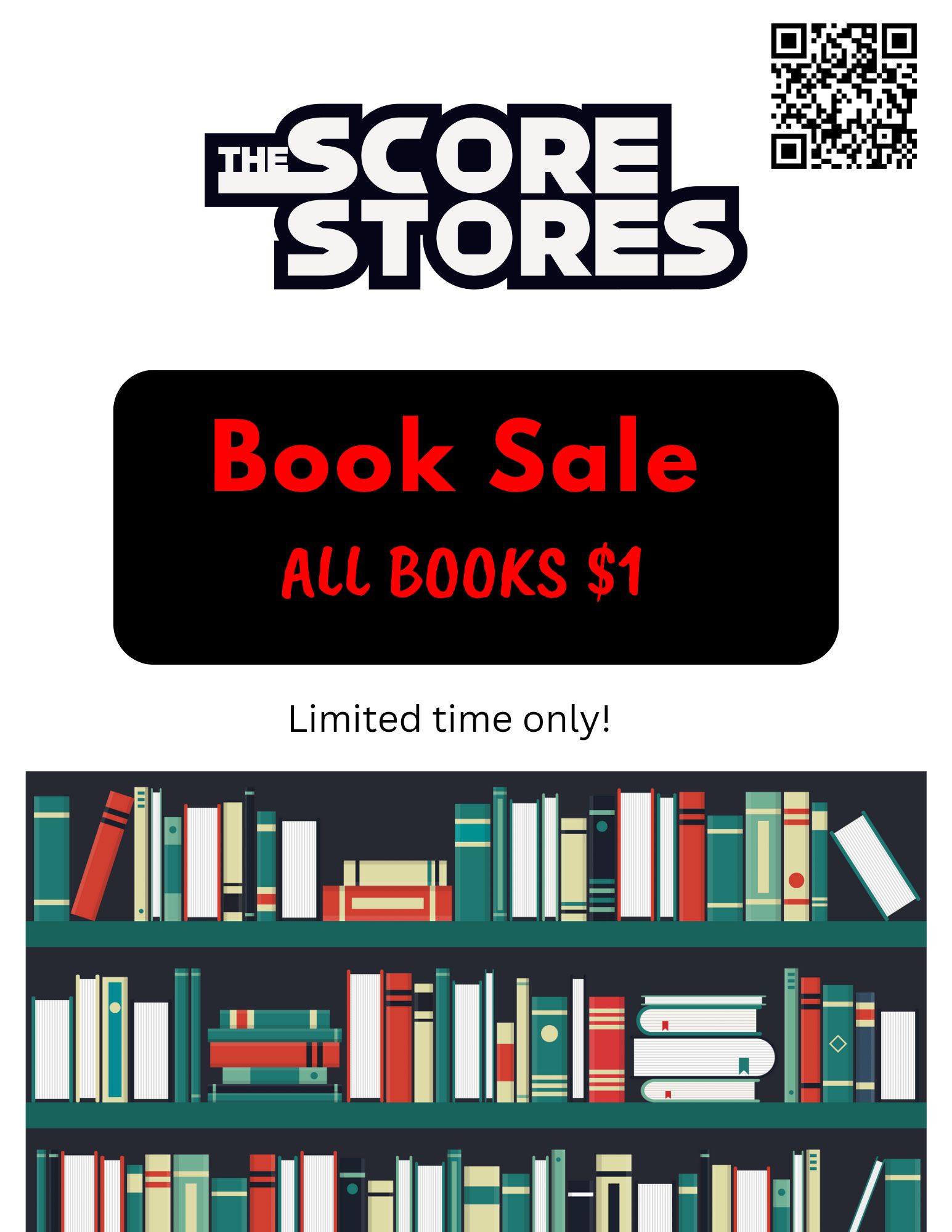 📚 Book Sale – All Books $1 📖 BIG... - The Score Kemptville | Facebook