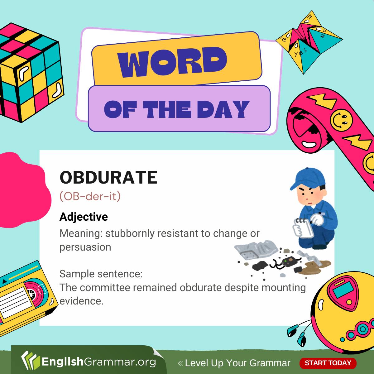 English Grammar - Obdurate | Facebook