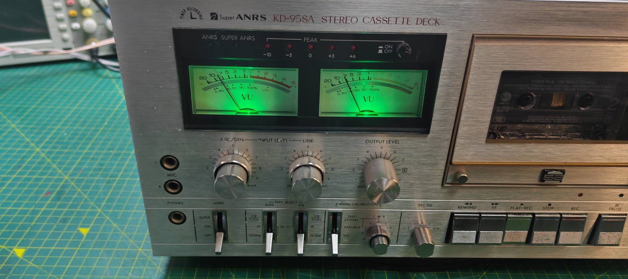 Victor / JVC KD-95SA Cassette Deck Restoration: Sound and Record Test