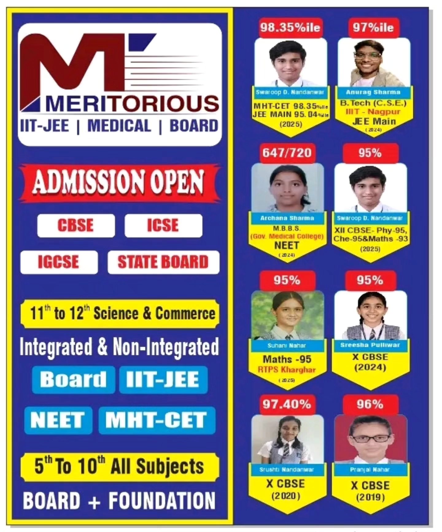 Meritorious Tutorials Kharghar