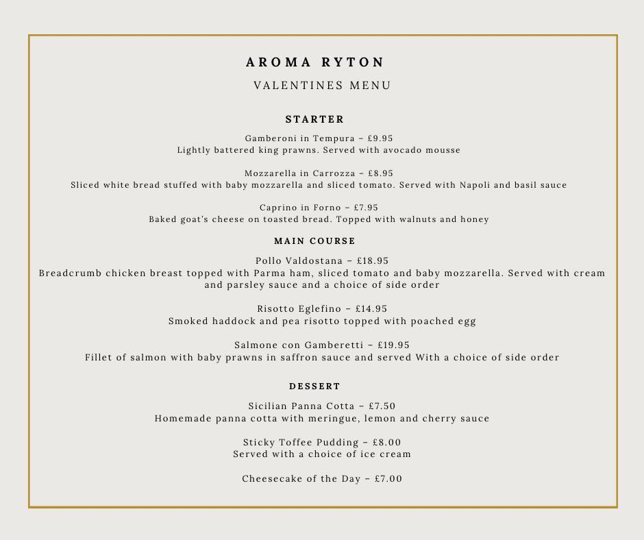 Aroma Ryton - We’re excited to share with you our ️... | Facebook