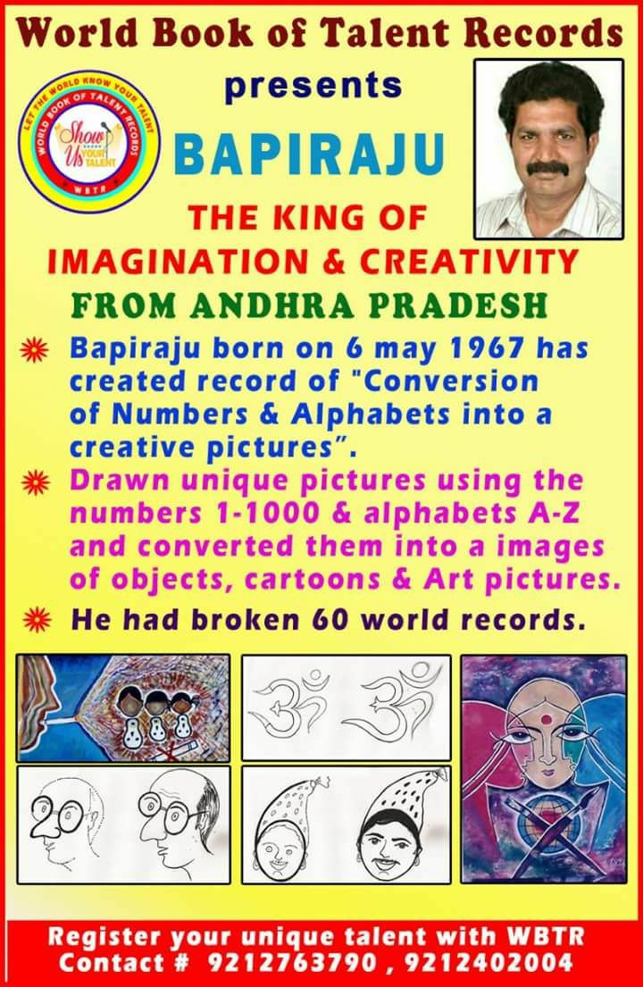 Congrats bapiraju for... - World Book of Talent Records | Facebook