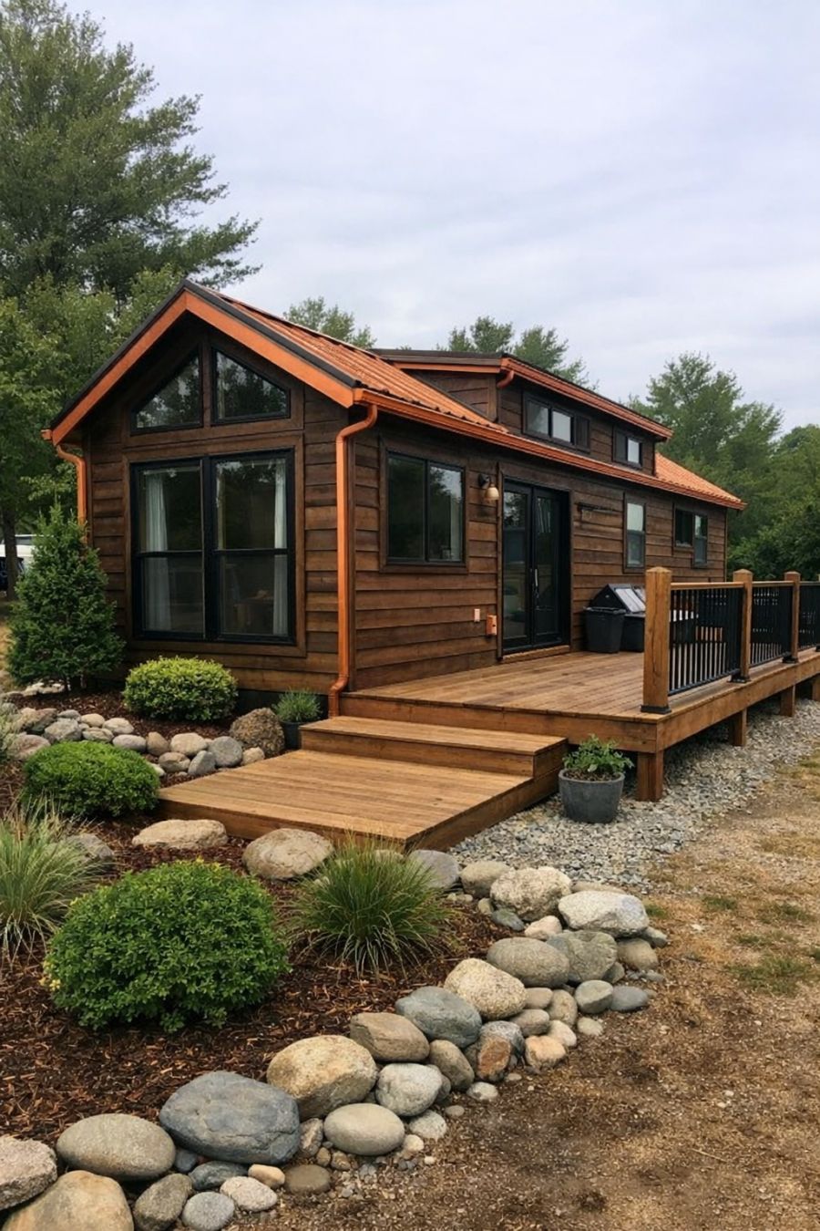 Park - Don't let the humble rustic appearance of this park model RV ...