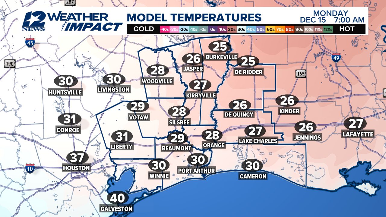 Patrick Vaughn - Low temperatures Monday morning will... | Facebook
