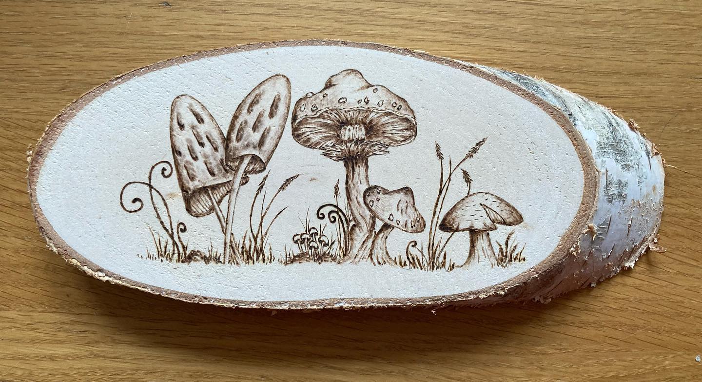 Inspired by all the amazing autumn... - Pyrography by Sally | Facebook