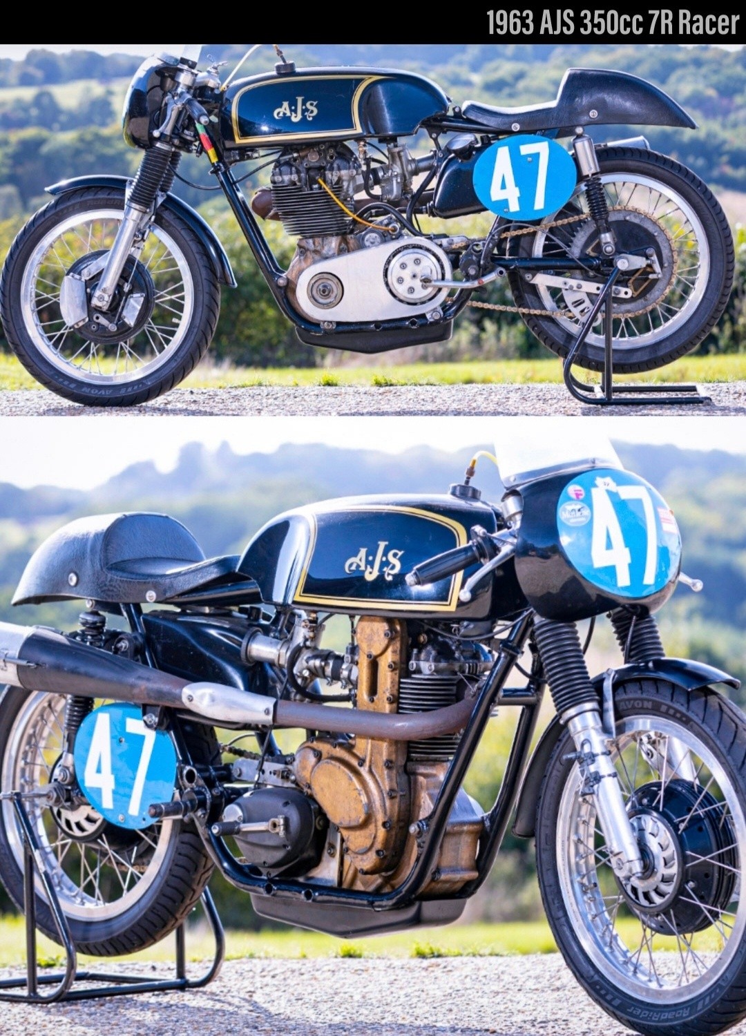 The 1963 Iconic AJS 350 7R 💙🇬🇧💙 The 1963 AJS 350 7R