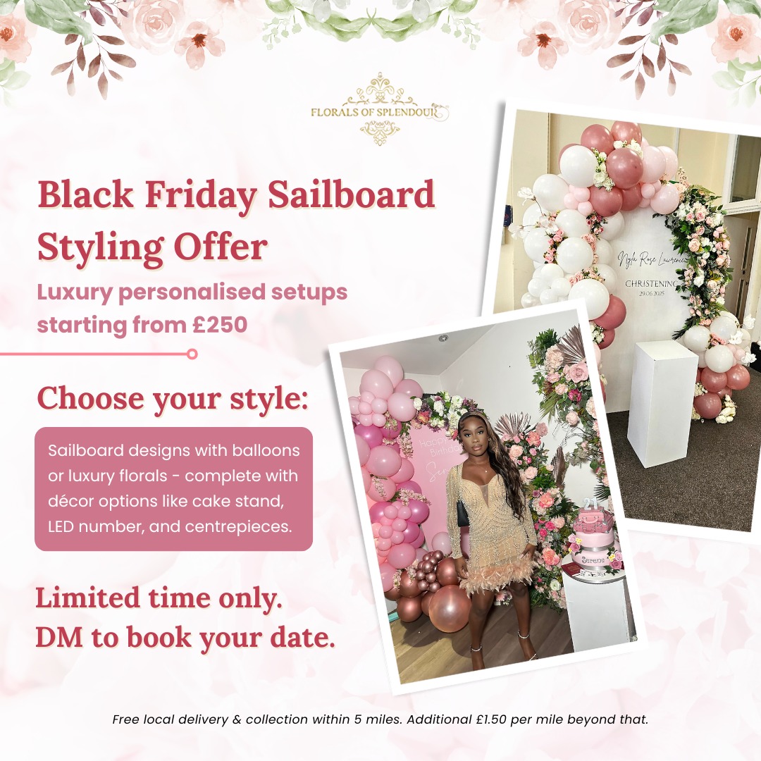 Florals - BLACK FRIDAY OFFER: Personalized Sailboard Styling from £250 ...