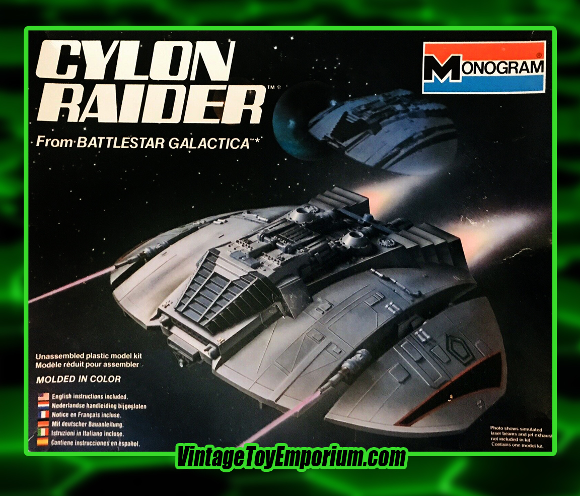 1978 Battlestar Galactica Cylon Raider Box Art - Monogram
