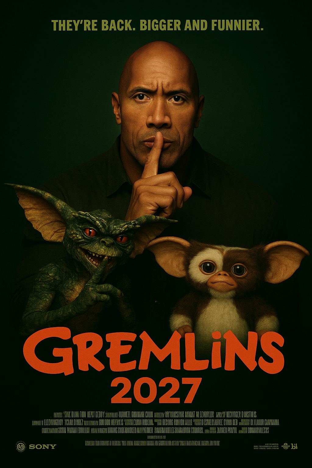 Movietrailers - 🎬 Gremlins 3 (2027) **Starring:** Dwayne Johnson, Zach ...