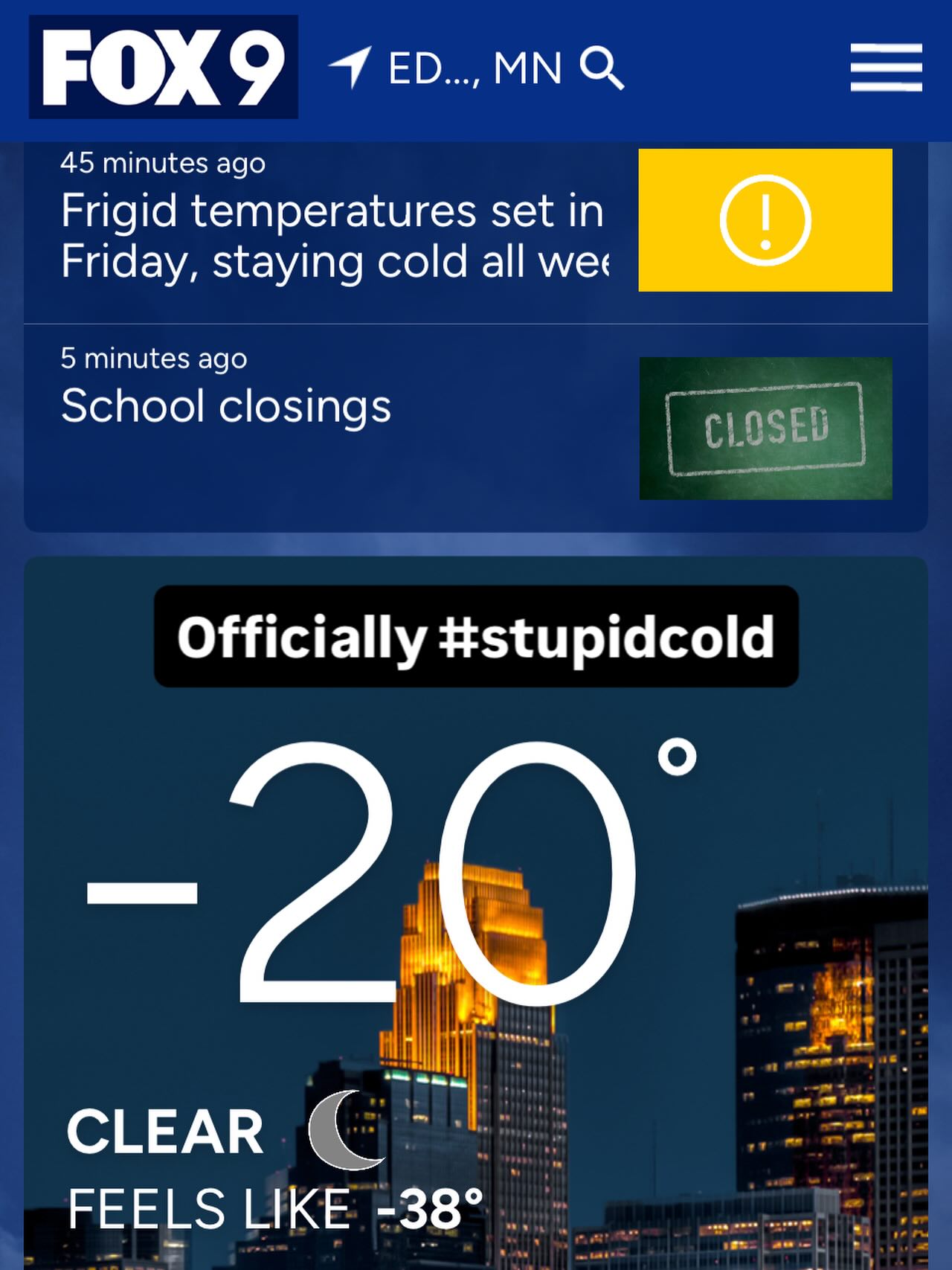 What's the temperature at your house?