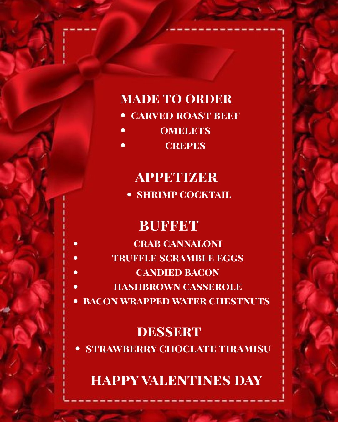The Rose Cafe Venice Menu