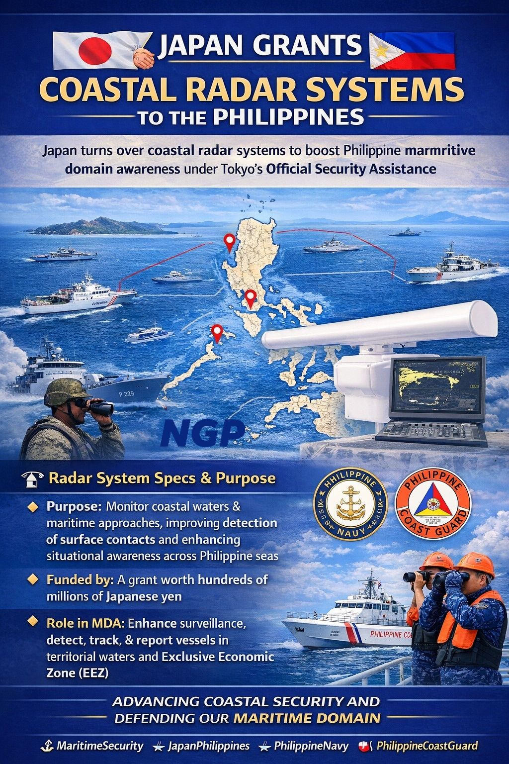 NextGen - 🇵🇭🤝🇯🇵 Japan Grants Five Coastal Radar Systems to the ...