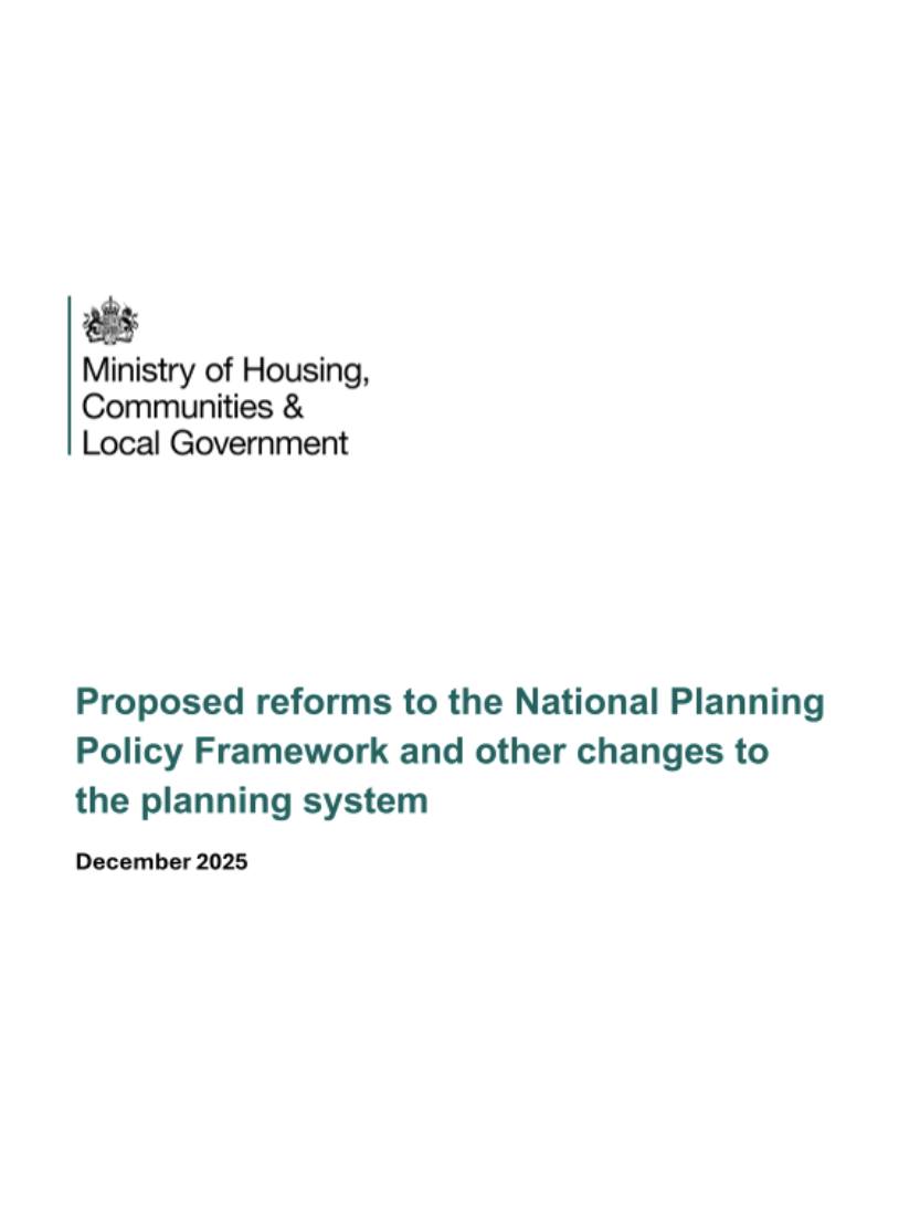 Cllr - 🏡 Government launches consultation on major changes to national ...