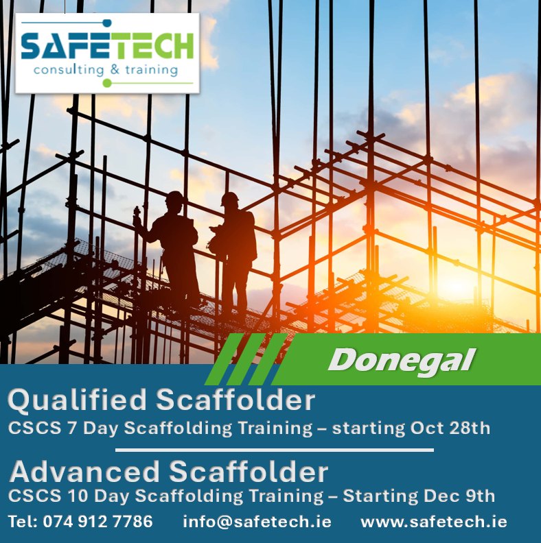 Safetech - Become a qualified Scaffolder: CSCS 7 Day Scaffolding ...