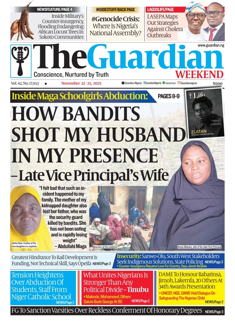 These are the headlines in today’s... - Guardian Nigeria | Facebook