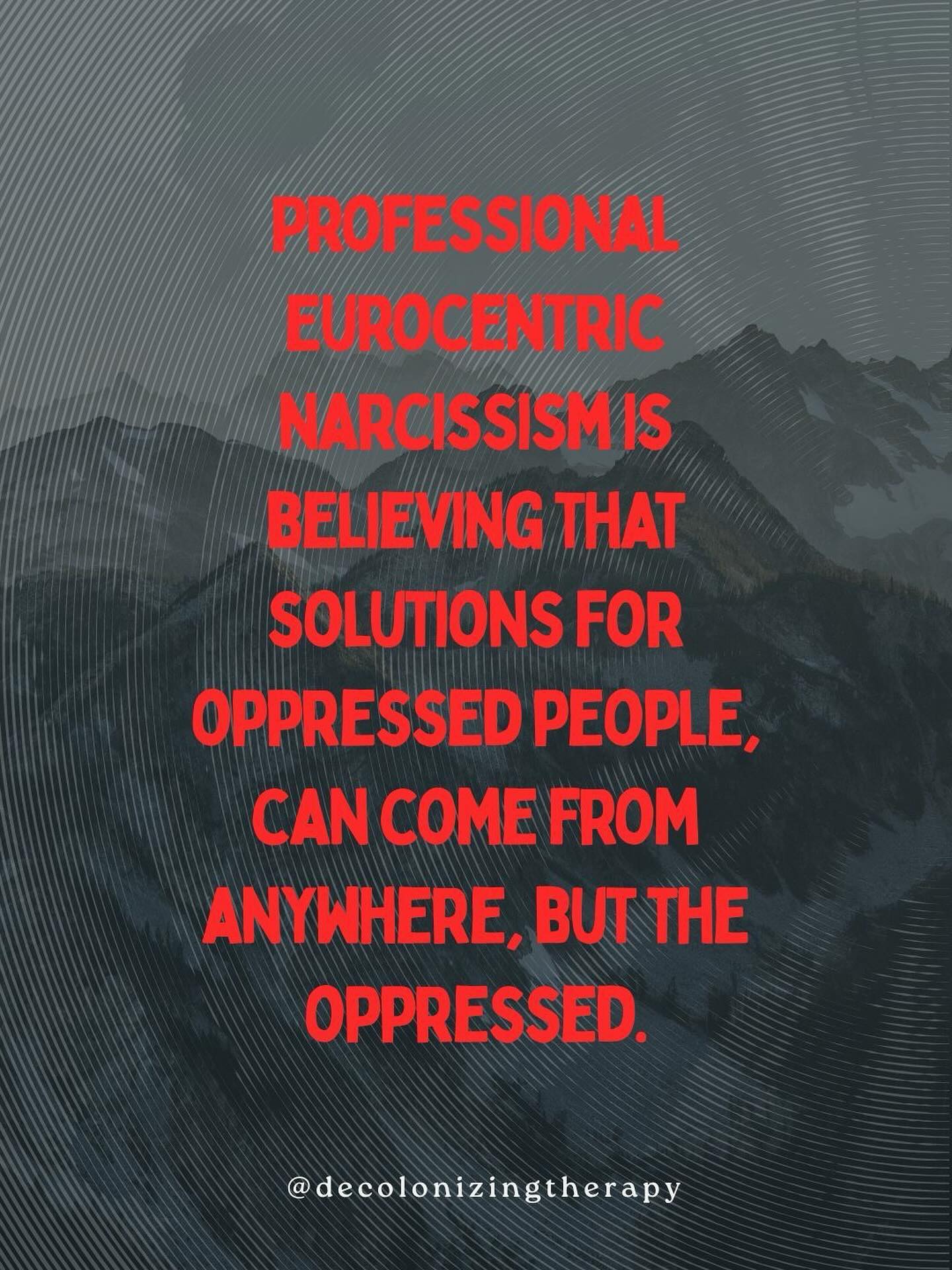 How often have poor, non- binary,... - Decolonizing Therapy | Facebook