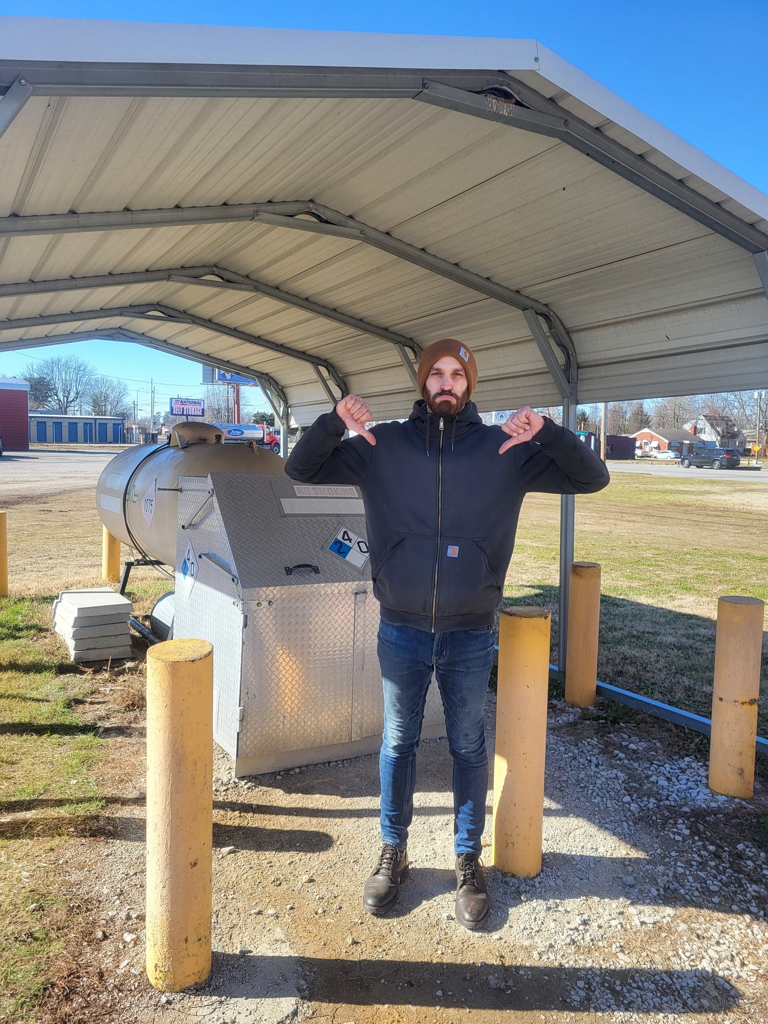Fischer's - We are unfortunately out of propane, guys. We should have ...
