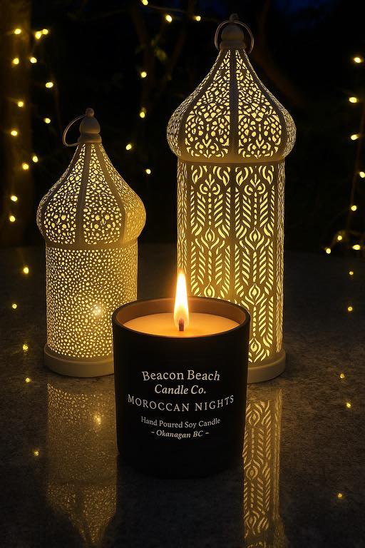 Our Fleur du Maroc scented candle. A symphony of sweet orange and