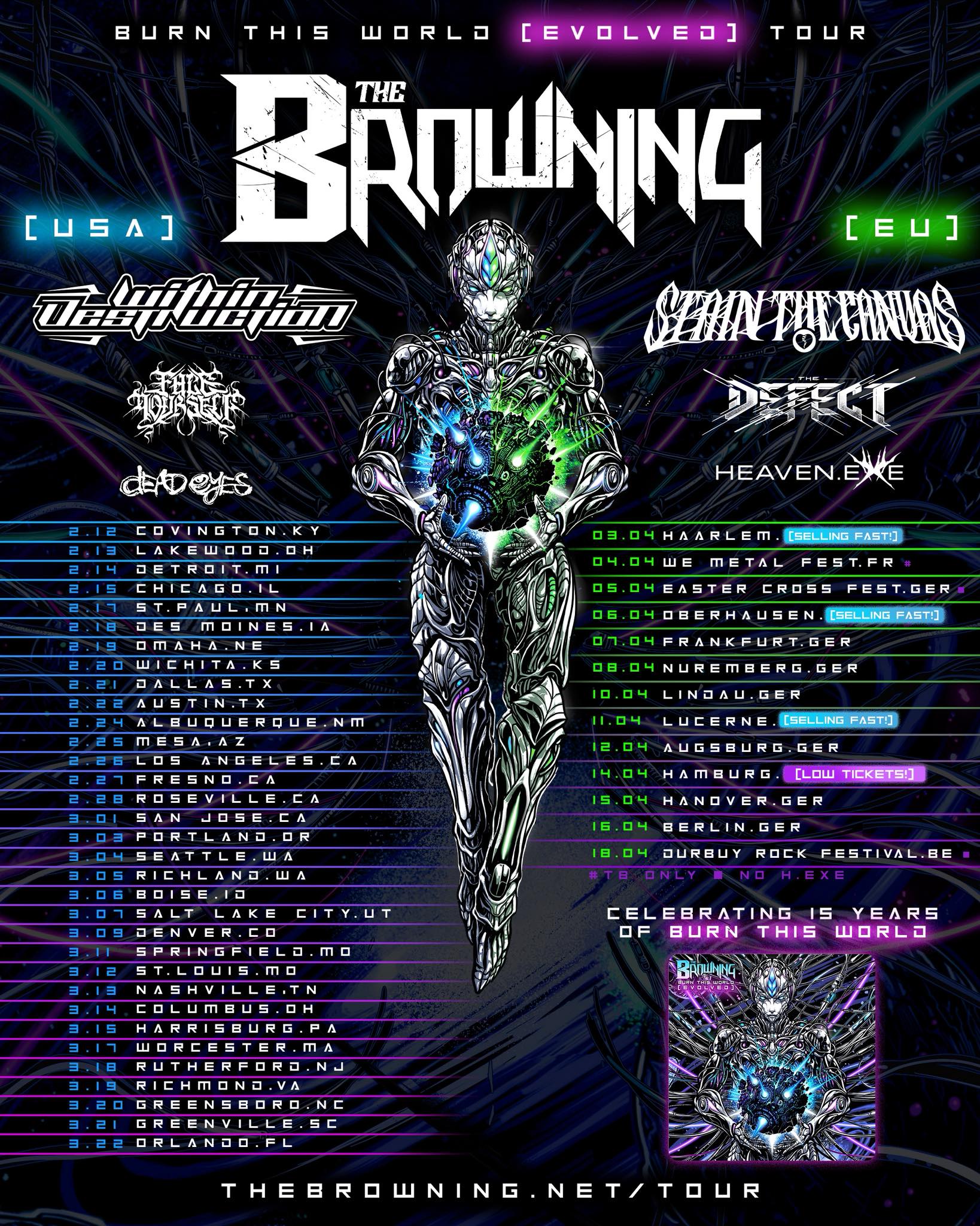 Burn This World [EVOLVED] OUT NOW Tour starts tomorrow playing the 