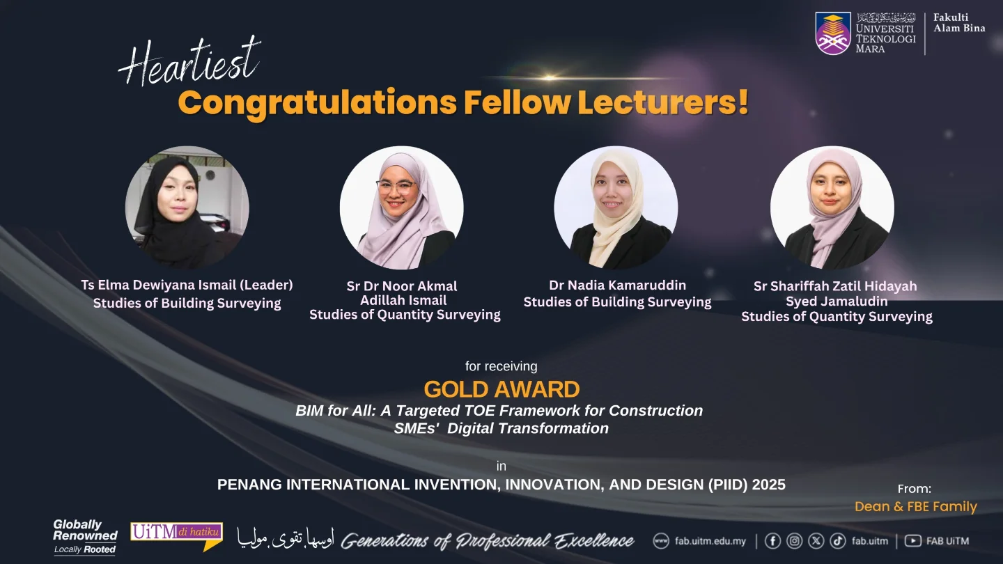 Fakulti - Heartiest congratulations!! To Ts Elma Dewiyana Ismail and ...