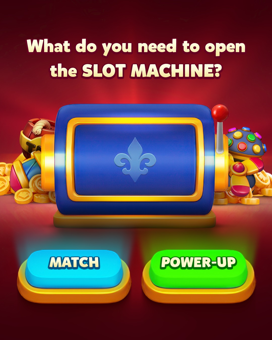 Royal Match - 🎰 𝗧𝗶𝗺𝗲 𝘁𝗼 𝘂𝗻𝗹𝗼𝗰𝗸 𝘁𝗵𝗲 𝗦𝗹𝗼𝘁 𝗠𝗮𝗰𝗵𝗶𝗻𝗲 ️ What do... | Facebook