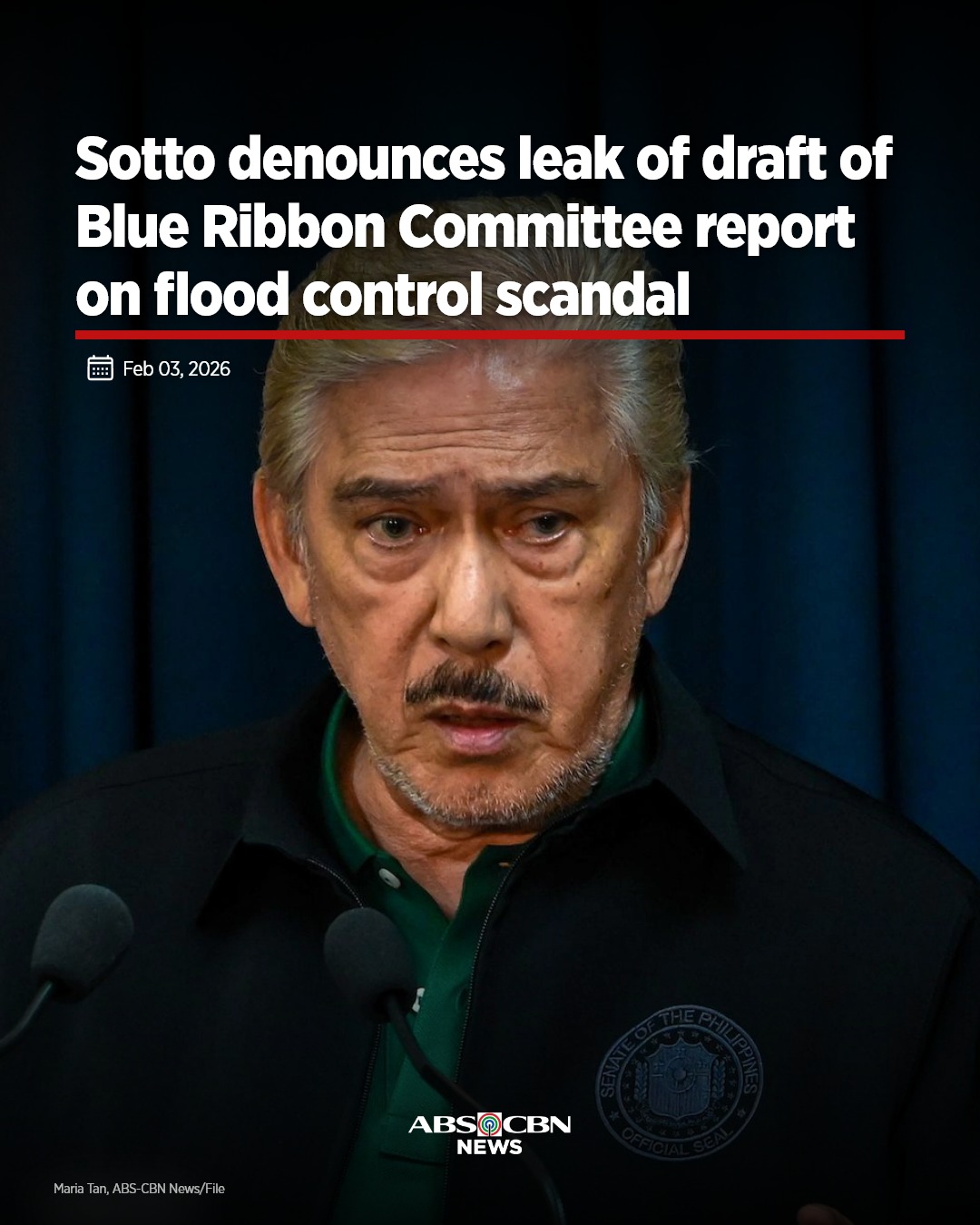 ABS-CBN News - Nilinaw ni Senate President Vicente Sotto... | Facebook