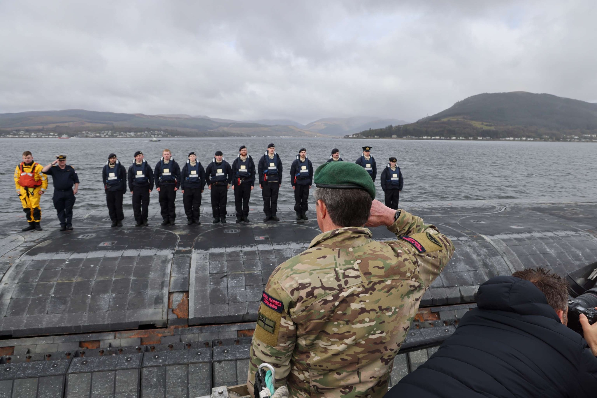 Welcome home to the crew of the Vanguard-class submarine 