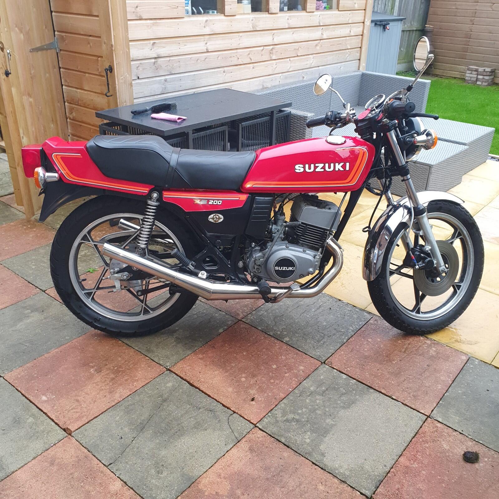 1981 Suzuki Gt200 X5 Proper 80s metal on two wheels. Link in