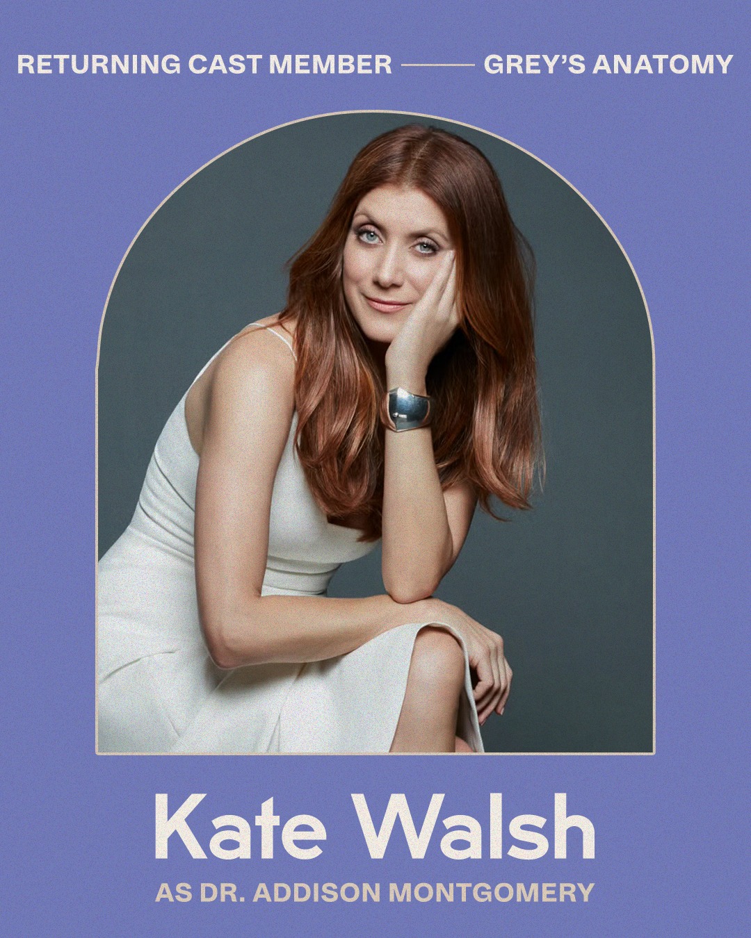 Grey's - We’re excited to announce the return of Dr. Addison Montgomery ...