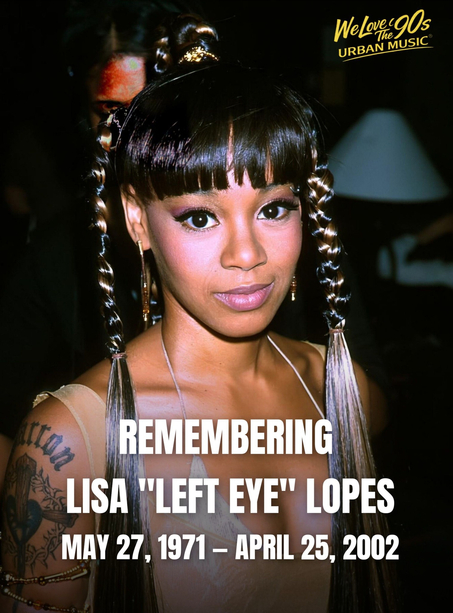 24 years ago today, we lost Lisa “Left Eye” Lopes. Her voice, her