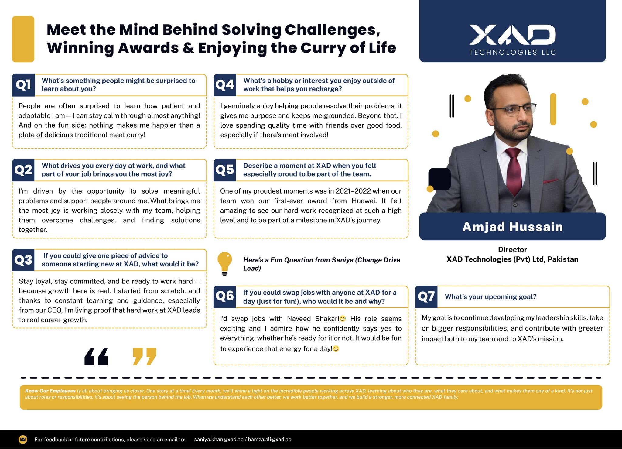 Xad - Know Our Employees: Amjad Hussain Meet Amjad, our Director at XAD ...