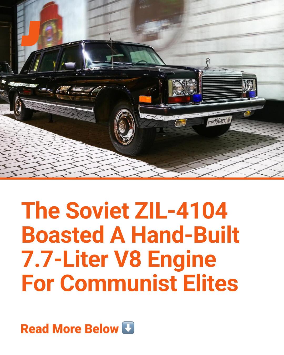 Inspired by American luxury sedans, the Soviet ZIL-4104 packed a