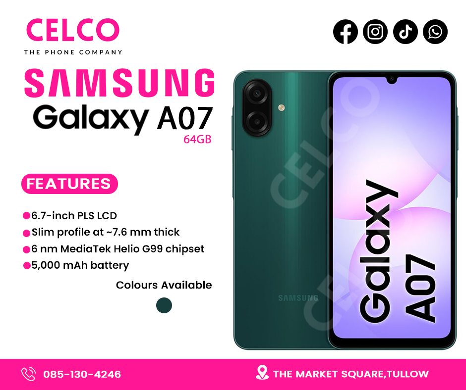 CELCO - Experience performance and style with the Samsung Galaxy A07 📱 ...
