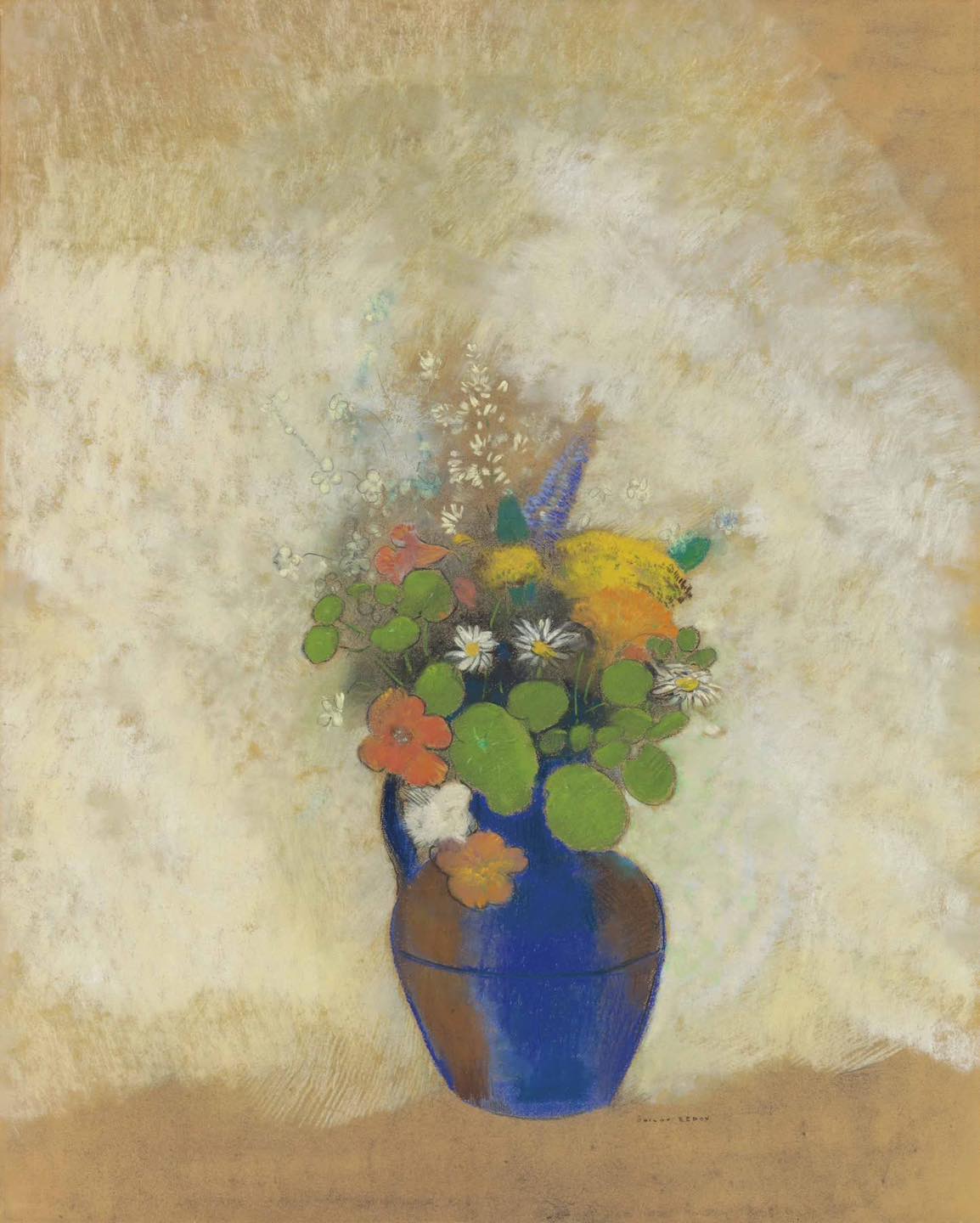 Three Vases of Flowers, Odilon Redon, 1908-1910