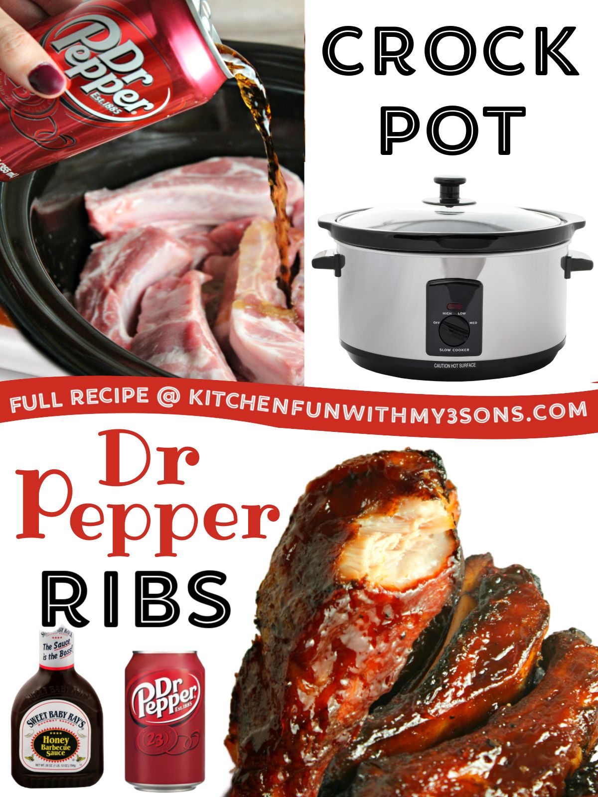 Kitchen - DR. PEPPER SLOW COOKER RIBS - these are the BEST! Full Recipe ...