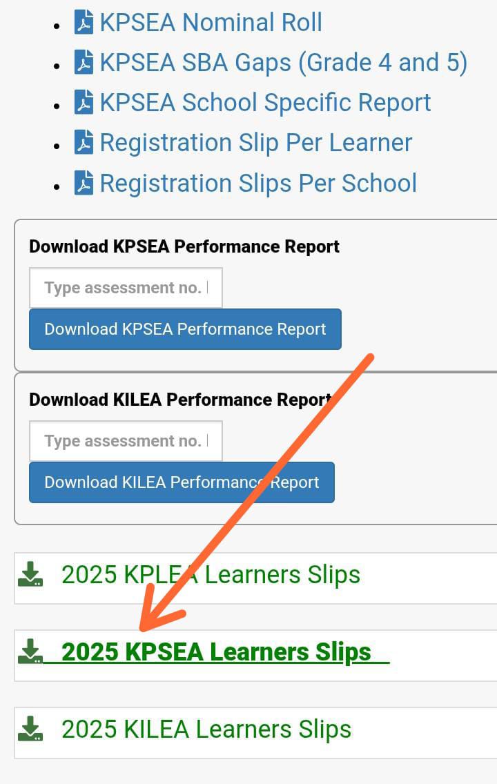 Teacher - Institutions can download 2025 KPSEA Transcripts using ...