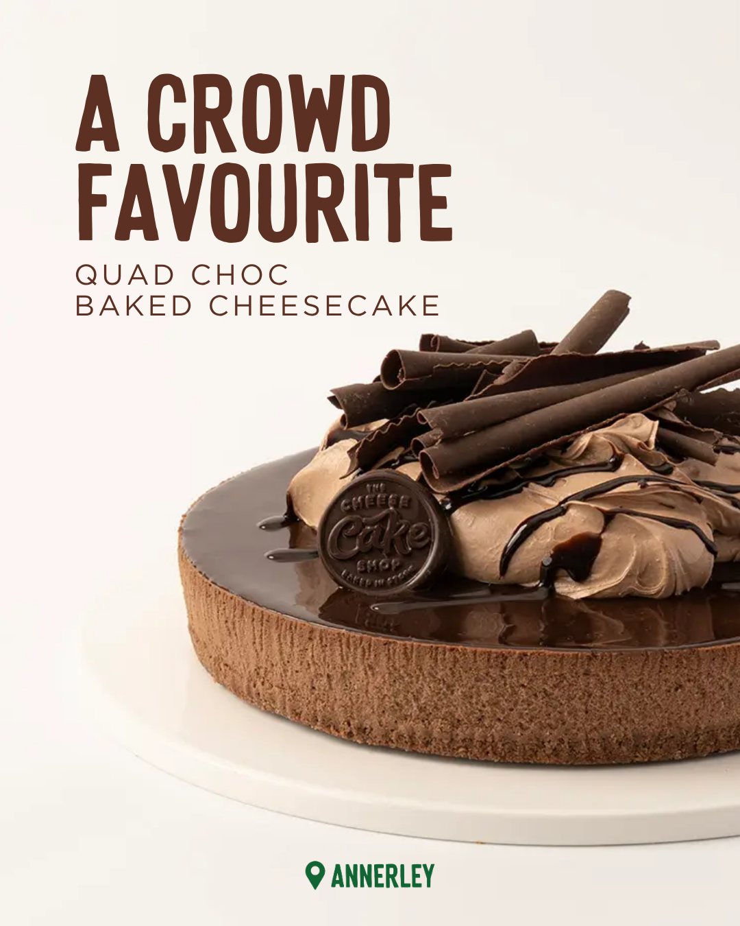 The Cheesecake - Our Quad Choc Baked Cheesecake is the ultimate crowd ...